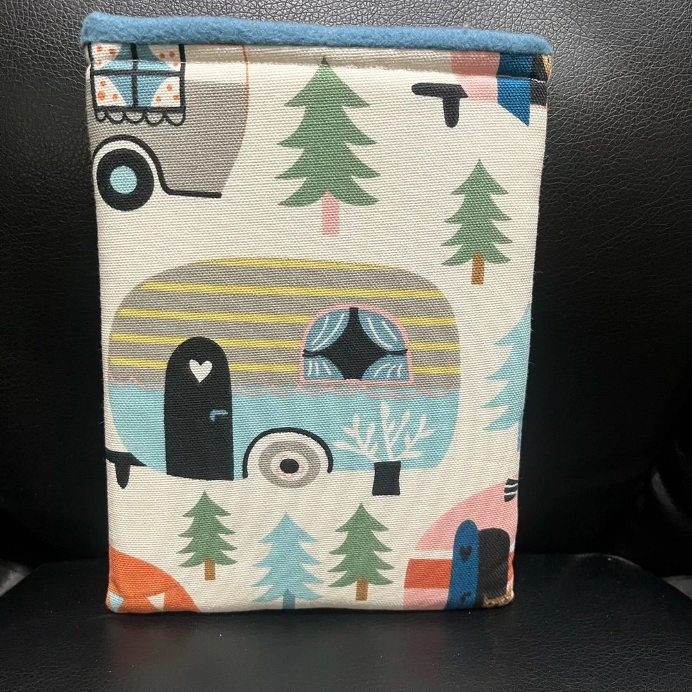 Colorful Kindle Sleeve with Camper Design